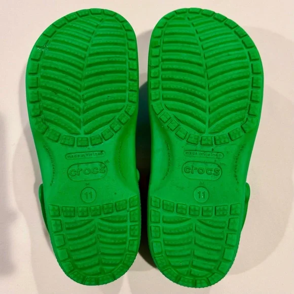 Crocs Classic Clogs Green Ivy Mens 11 Slipons Shoes Lightweight Comfy Christmas - Picture 5 of 7